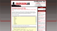 Desktop Screenshot of cfjoe.com